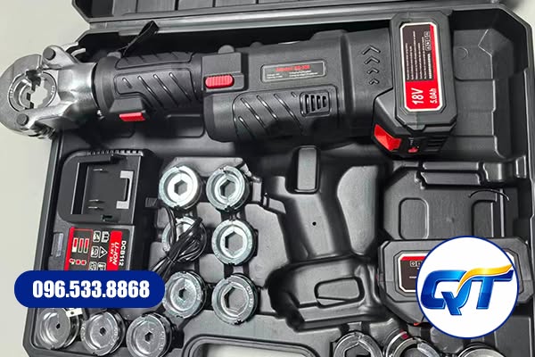 Kìm ép cos dùng pin ép đầu cos cho dây cáp điện công nghiệp
