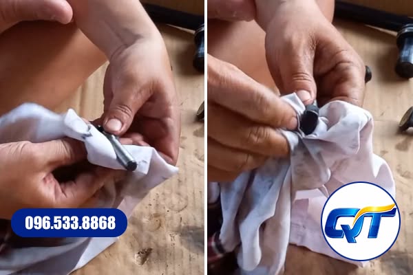 Vệ sinh bộ phận kìm ép cos để duy trì độ bền, hạn chế bụi bẩn và rỉ sét