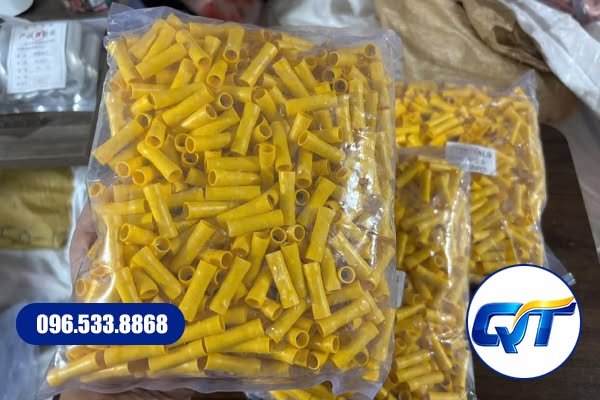 Đầu cos BV với lõi đồng mạ thiếc và lớp nhựa cách điện