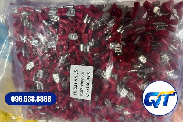 Đầu cos đực cái dẹt FDV – MDV ứng dụng trong tủ điện và hệ thống điều khiển