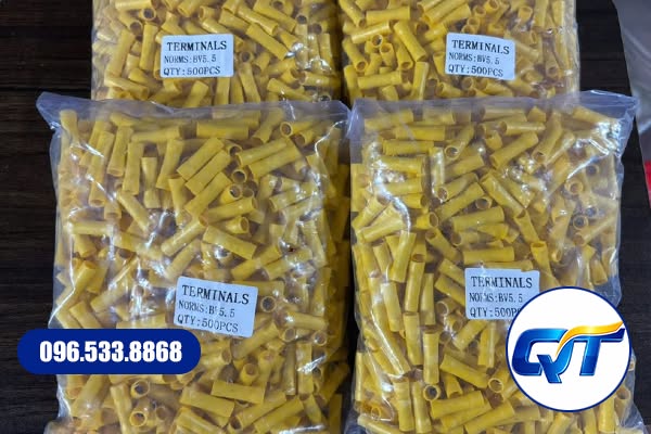 Đầu cos nối bọc nhựa BV ứng dụng trong tủ điện và hệ thống điều khiển