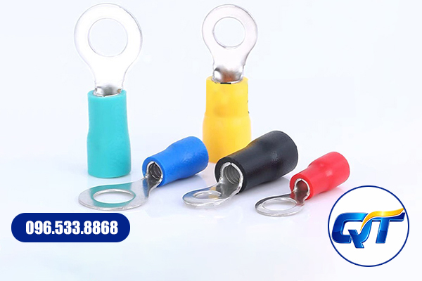 Đầu cos tròn bọc nhựa RV dùng cho đấu nối dây điện an toàn